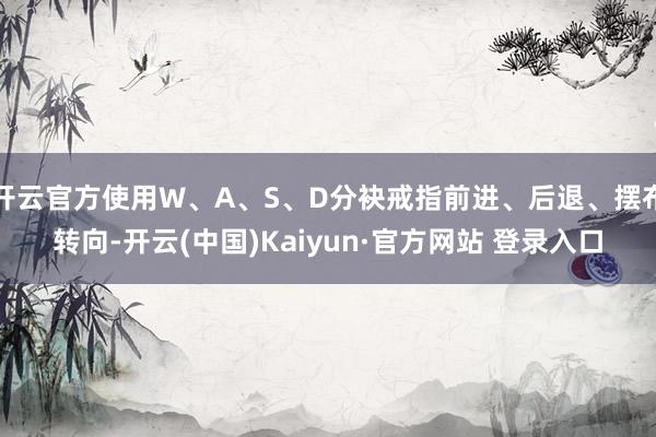 开云官方使用W、A、S、D分袂戒指前进、后退、摆布转向-开云(中国)Kaiyun·官方网站 登录入口
