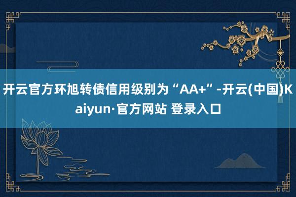 开云官方环旭转债信用级别为“AA+”-开云(中国)Kaiyun·官方网站 登录入口